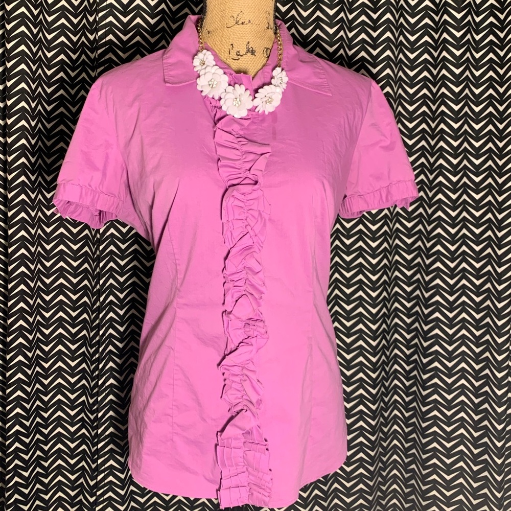 New York & Company Lilac Blouse Size L